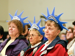 Supporters of North Precinct gather at the St. John's Community Center
