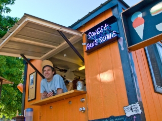 Rudy Speerschnieder at ice cream on North Albina